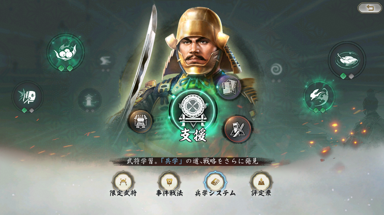 信長の野望 真戦の支援・育成システム