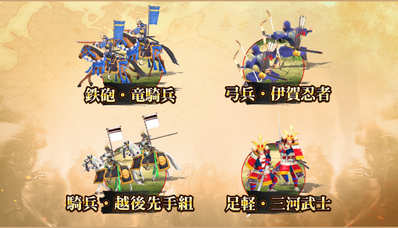 信長の野望 真戦の特殊兵種と武将編制